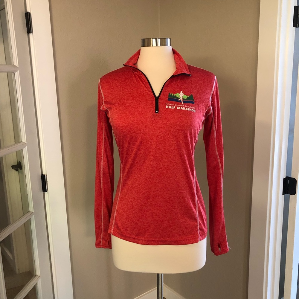 NWOT North Olympic Discovery Half Marathon Technical HalfZip Long Sleeve T